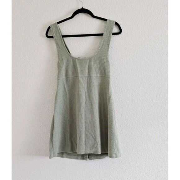 Free People Beach Olivia Mini Dress Green Size Medium - Picture 4 of 6